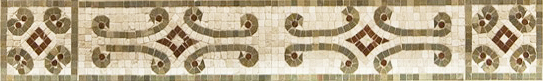 tile border hand laid mosaic tile work